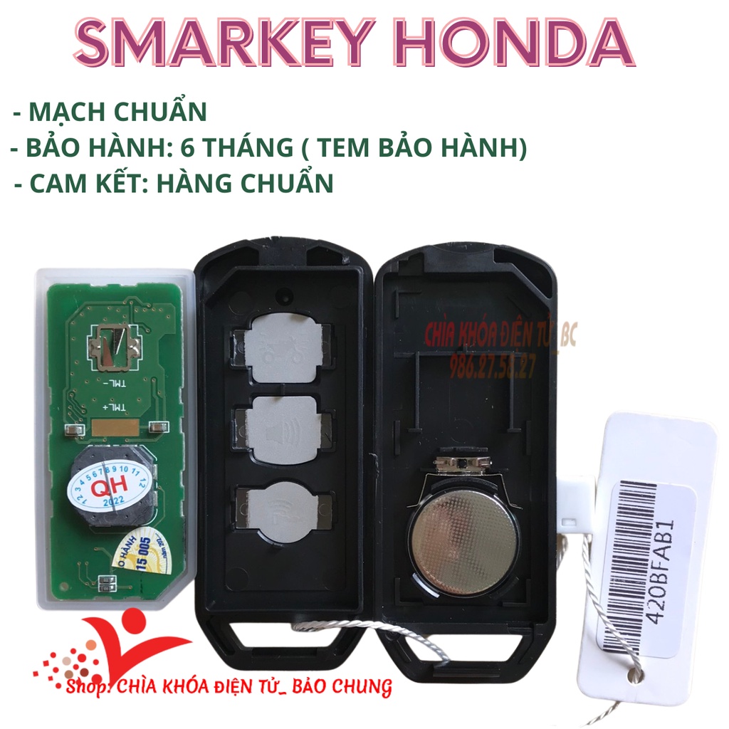 Chìa khóa smarkey xe máy Honda K01, K77, K59, Kor