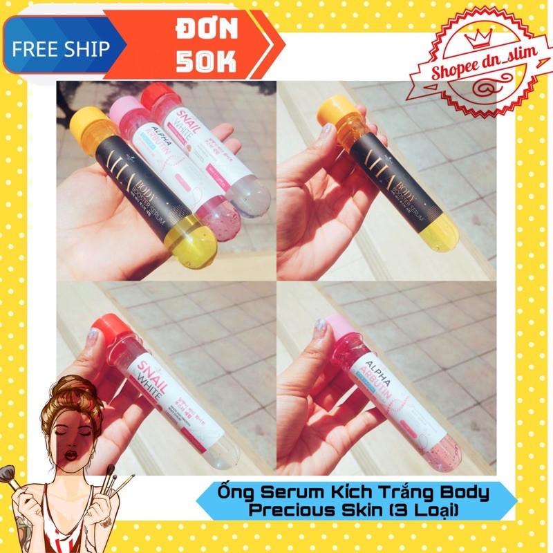 01 Ống Serum Kích Trắng Body 50ml