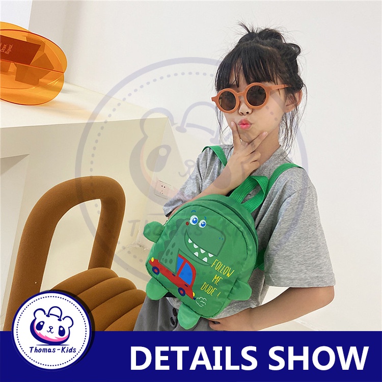 Ba Lô Mini Hình Khủng Long Hoạt Hình Dễ Thương Cho Bé Mẫu Giáo