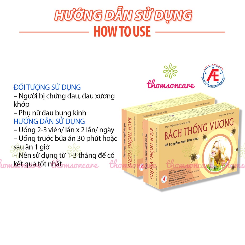 Bách Thống Vương - Hỗ trợ giảm đau đầu, đau xương khớp từ thảo dược