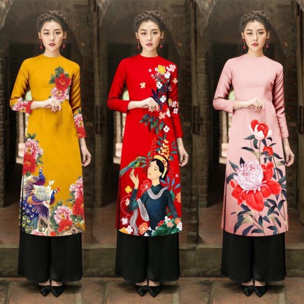 Bao Giá Toàn Quốc - Set Áo Dài Cách Tân Kèm Quần - KT2410
