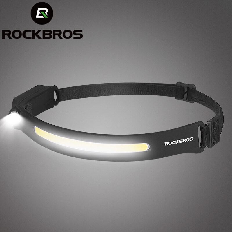 Đèn pha led COB cảm ứng đeo đầu ROCKBROS chống thấm nước IPX6 có thể sạc lại cảnh báo khi chạy xe vào ban đêm
