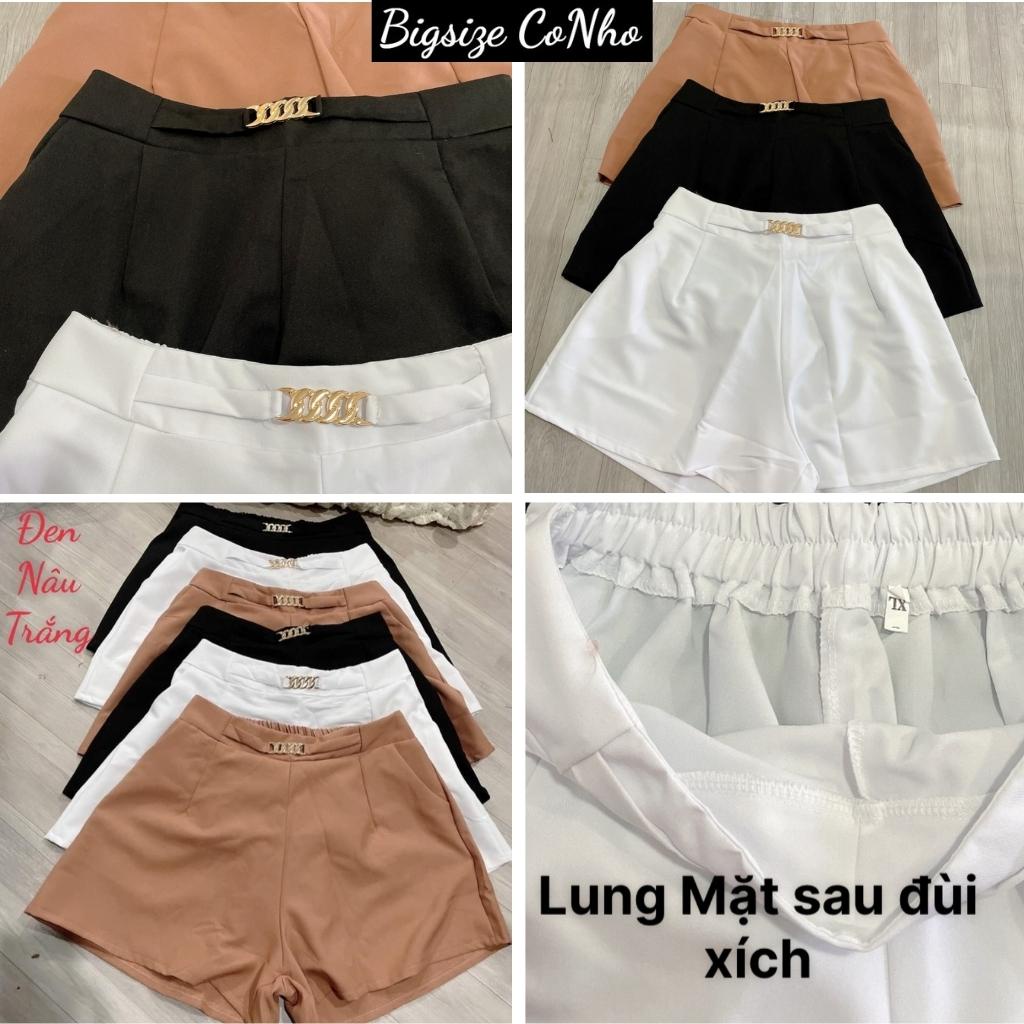 Quần short xích bigsize nữ, Quần đùi bigsize nữ 60-100kg QDX