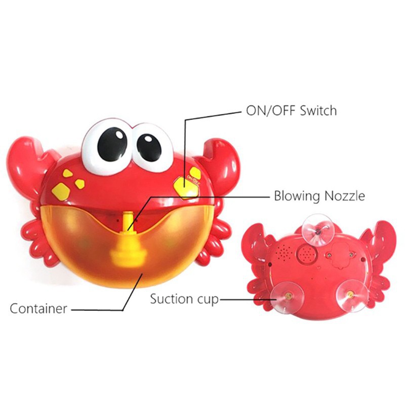 Children bubble bath companion, happy bubble bubble crab, music bubble machine bathroom bath toys