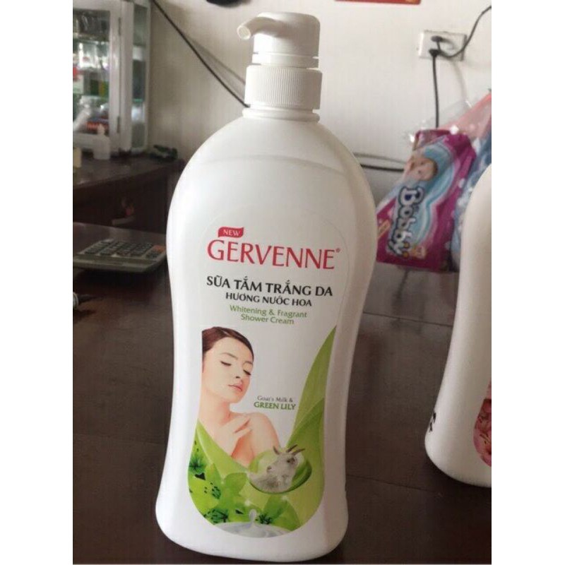 Sữa Tắm Trắng Da Gervenne 900g ( Tặng Túi 380g)