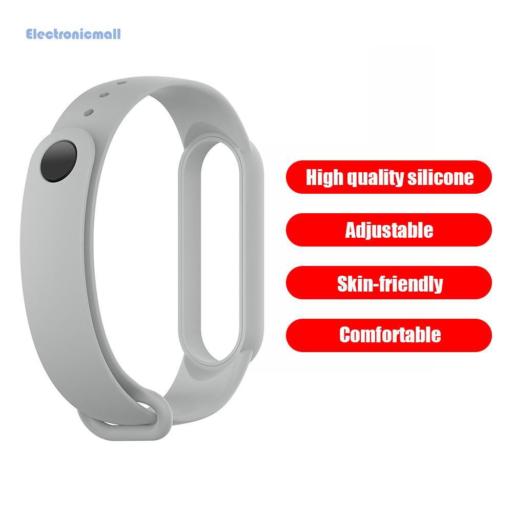 ElectronicMall01 Silicone Strap for Xiaomi Miband 5/NFC Smart Band Replacement Bracelet Belt