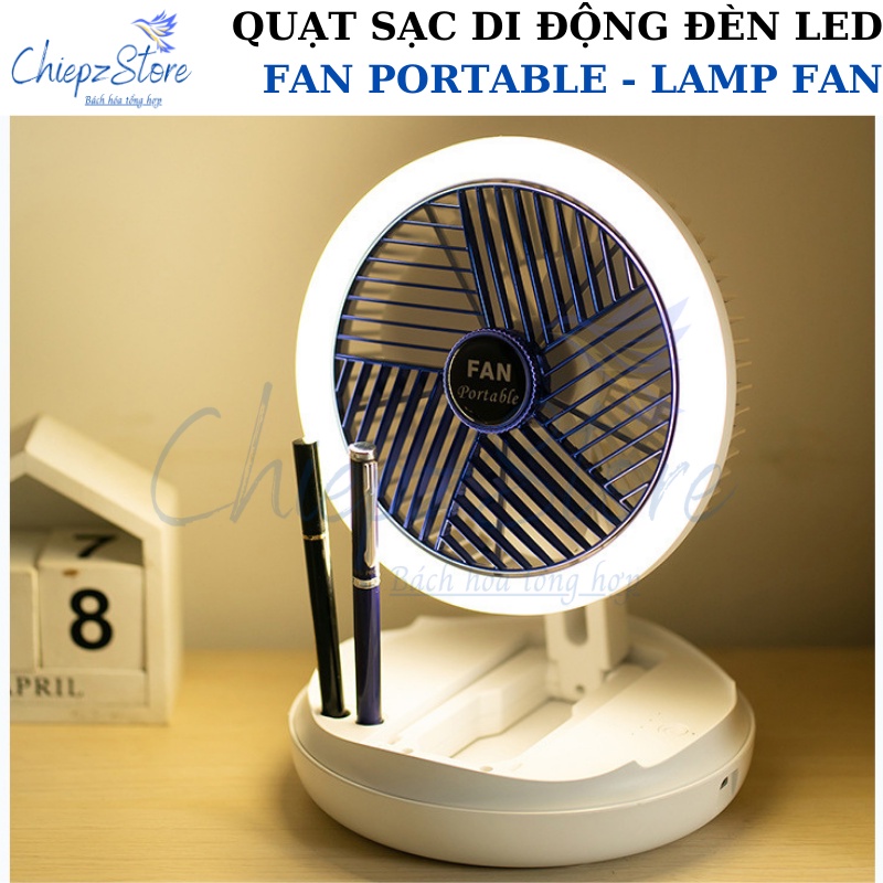 Quạt sạc di động Fan Portable – Lamp Fan