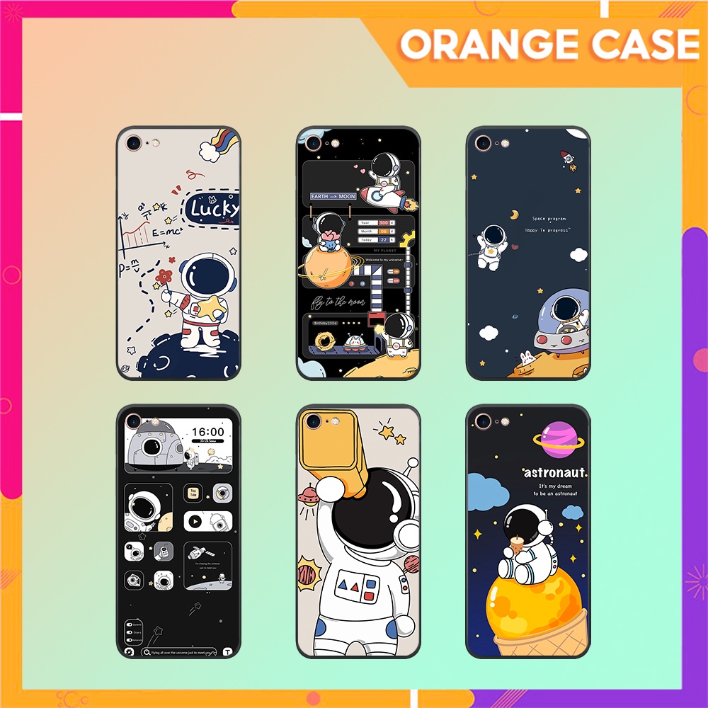 Ốp lưng IP 5/ 5S/ 6/ 6S/ 6 plus/ 6s plus/ 7/ 8/ se 2020 vũ trụ, phi hành gia astronaut nhựa dẻo cạnh mềm