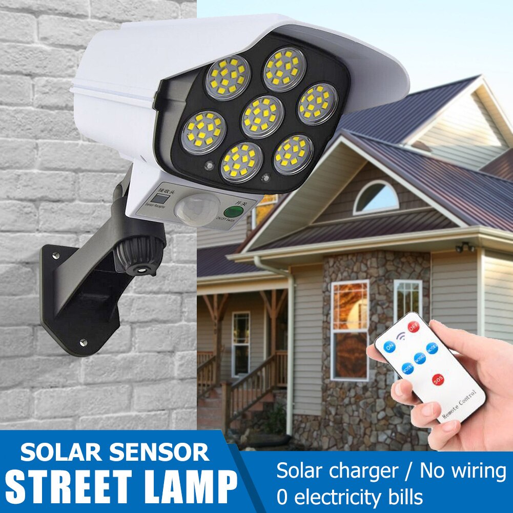 Đèn Led Năng Lượng Mặt Trời 77 Bóng 3 Chế Độ Trang Trí Sân Vườn
