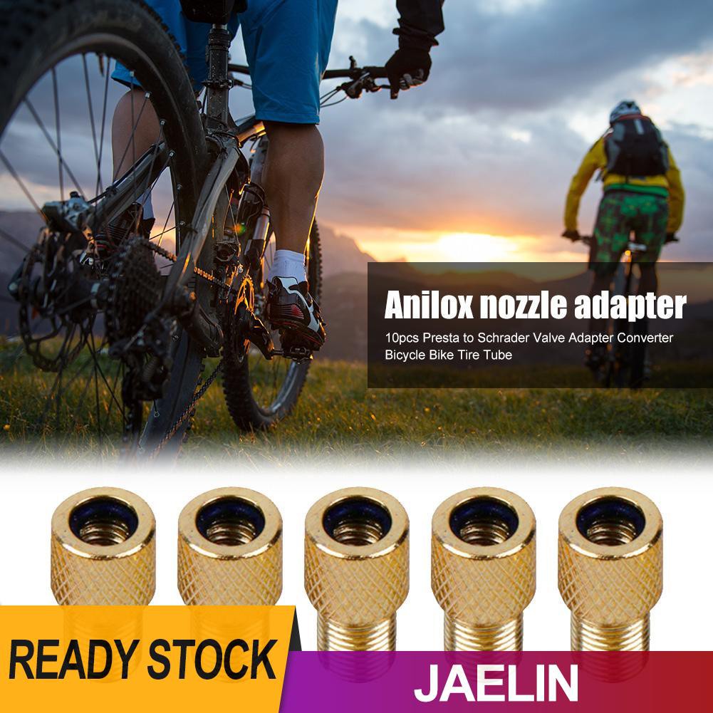 Set 10 Đầu Chuyển Đổi Van Presta Sang Schrader Chuyên Dụng Cho Xe Đạp