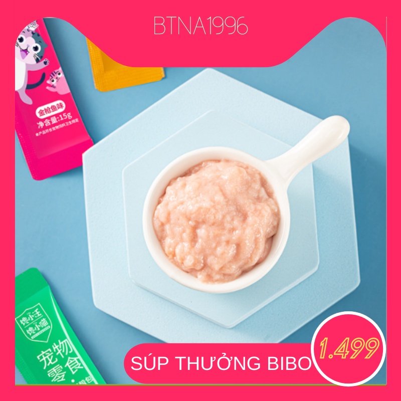 PATE SÚP THƯỞNG BIBO CHO MÈO SIÊU NGON