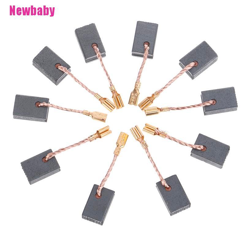 [Newbaby] Set 10 Động Cơ Chổi Than Graphite Bằng Đồng Cho Máy Mài Góc