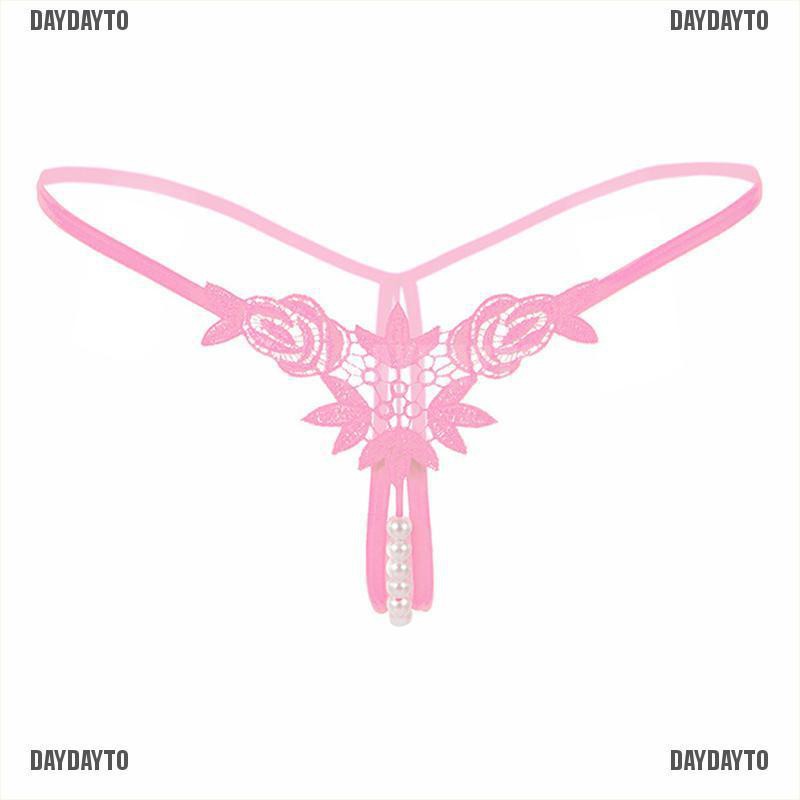 [COD] Quần Lót Lọt Khe Không Đáy Quần Lọt Khe Đính Ngọc Trai Dành Cho Nữ