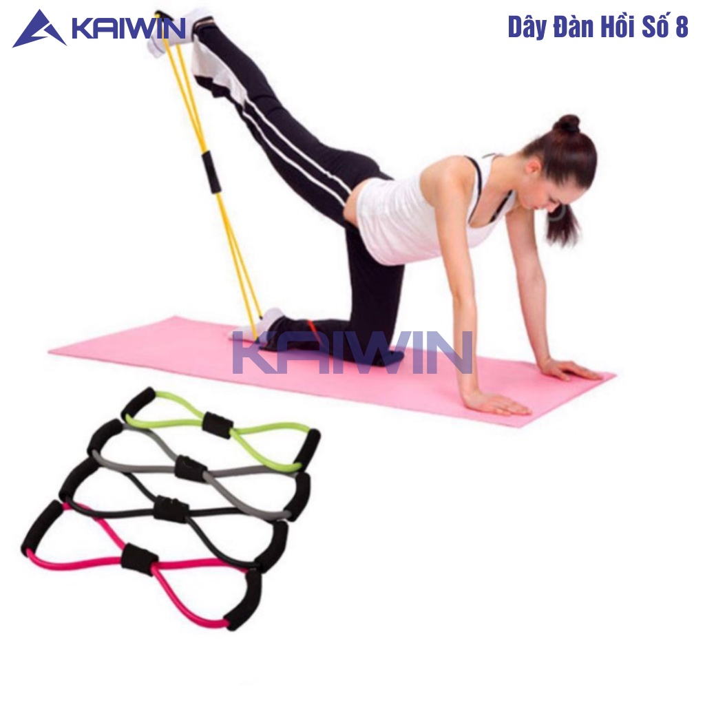 Dây Cao Su Đàn Hồi Tập Toàn Thân Gym Yoga Fitness , Dây Kháng Lực Hình Số 8 Tập Body