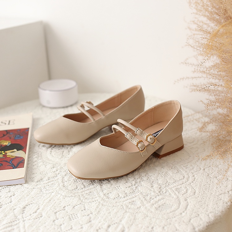 💖FULLBOX💖 Giày búp bê nữ đế thấp 3 phân quai đôi ngang