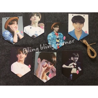 Set cờ treo trang trí các thành viên BTS