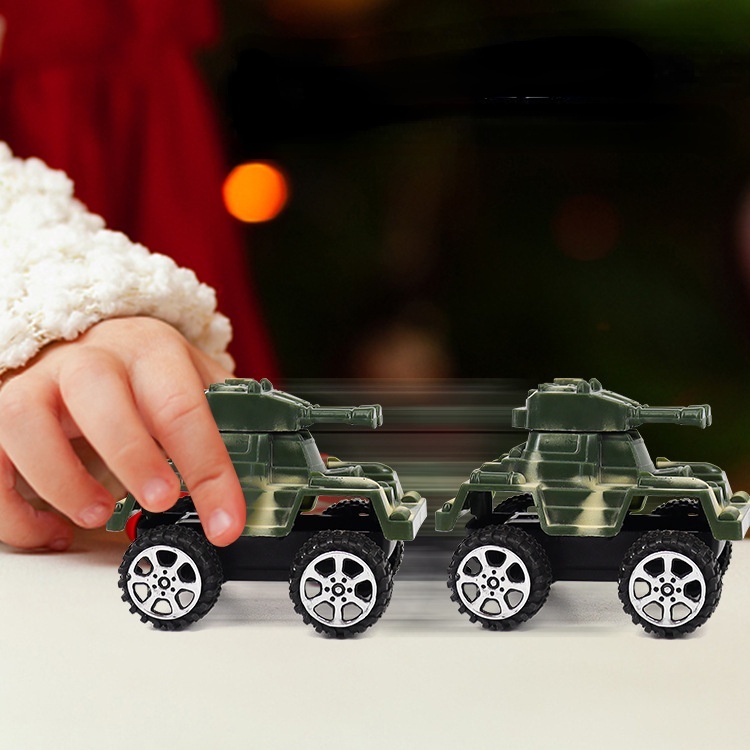 ZHAN QI TOYS Mô hình xe tăng thể thao mini họa tiết rằn ri độc đáo cho bé