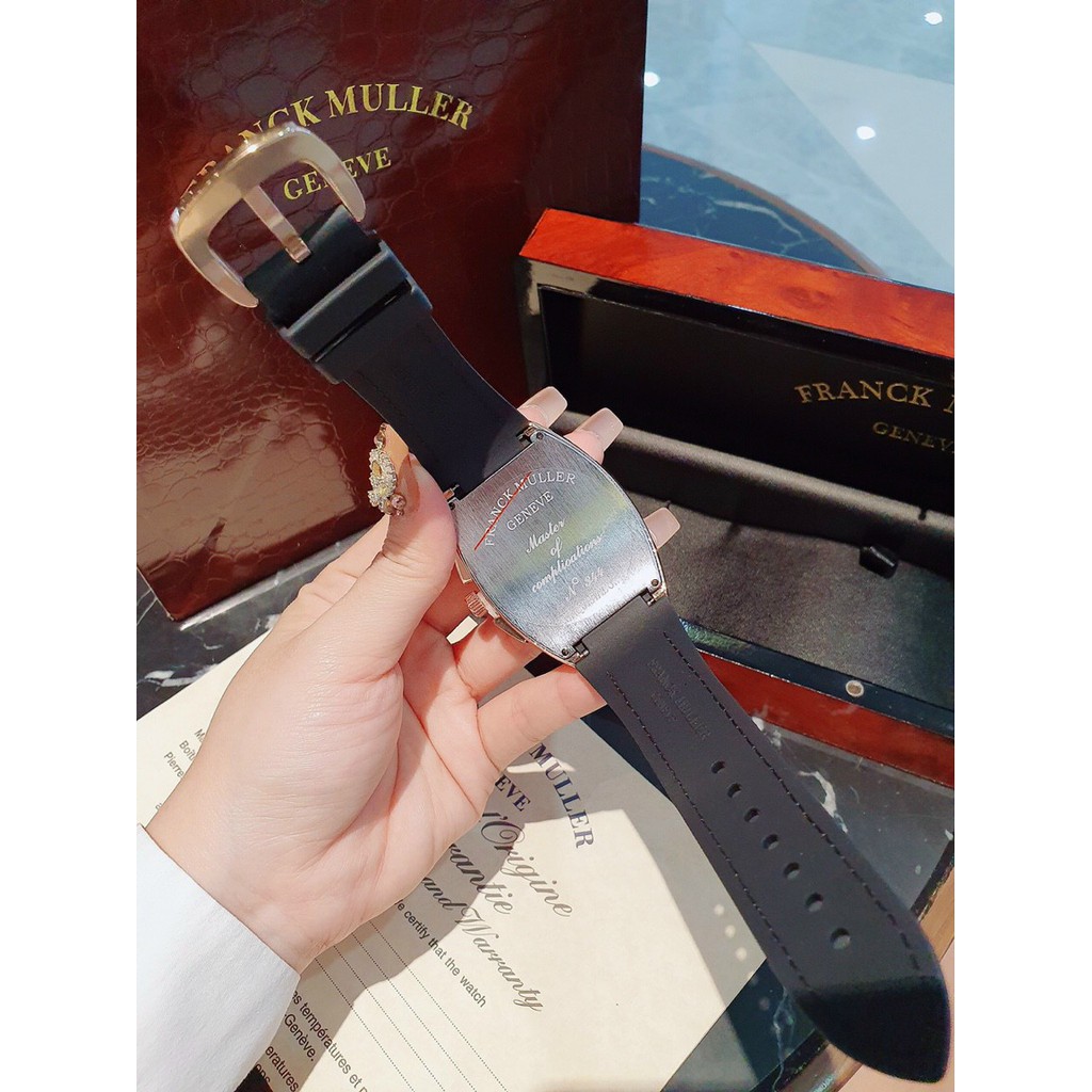 (Bảo hành 12 tháng) Đồng hồ Franck muller nam, dây da chạy full kim, máy nhật, bảo hành 12 tháng | BigBuy360 - bigbuy360.vn
