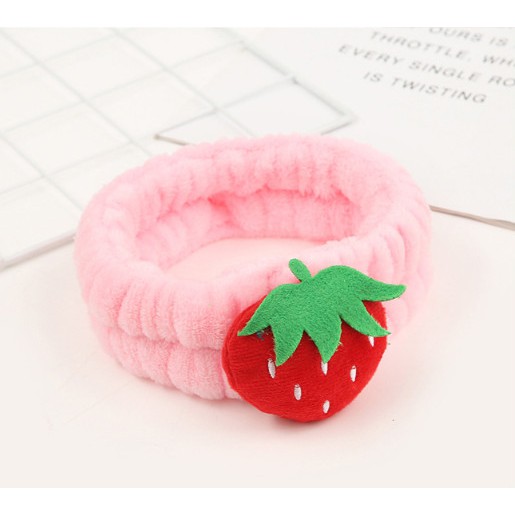 Băng đô Trái Dâu 🍓 xinh xinh, Băng đô Trái Dâu 3D vải nhung mềm mịn Cao Cấp | BigBuy360 - bigbuy360.vn