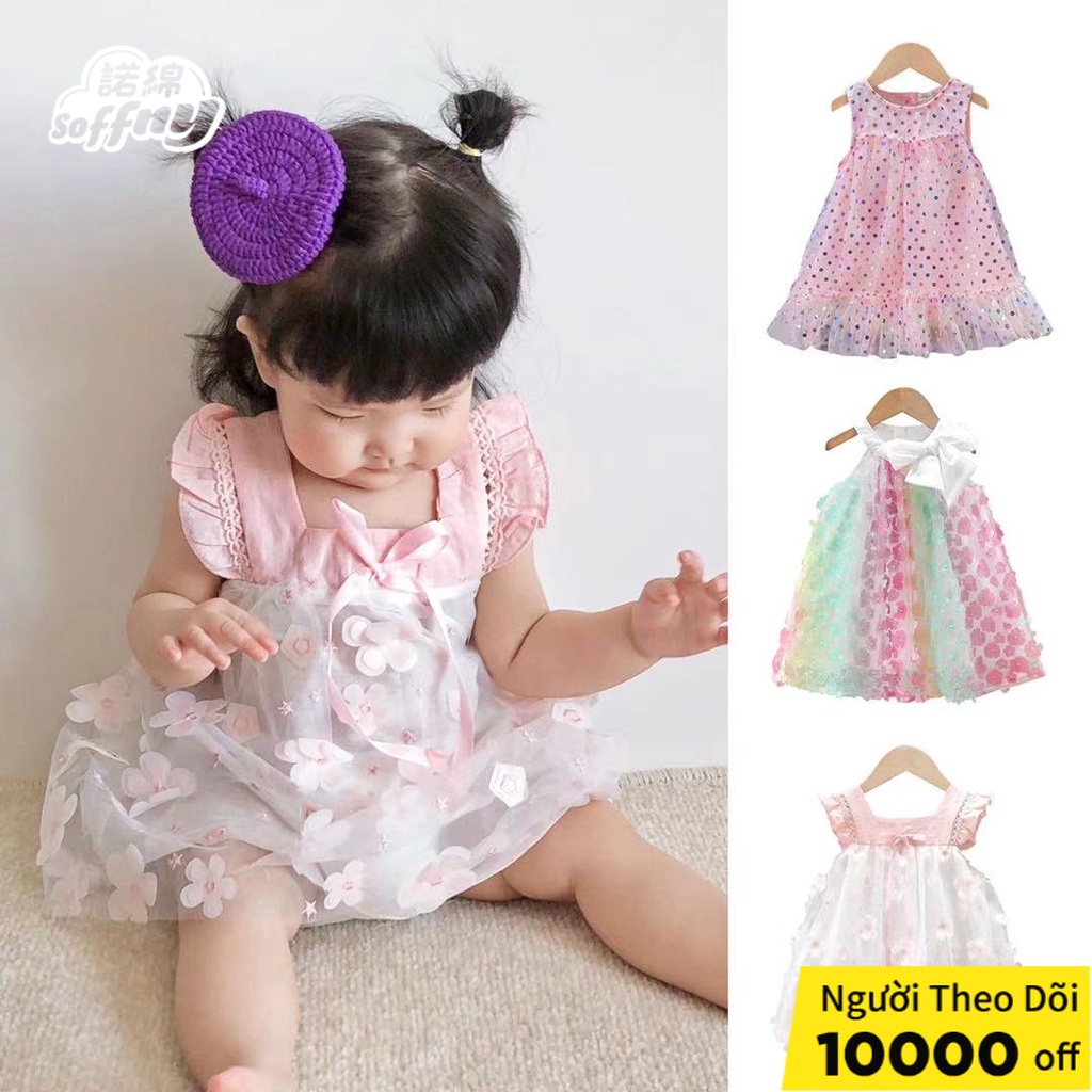 Đầm Soffny Phong Cách Công Chúa Hàn Quốc Thời Trang Cho Bé Gái