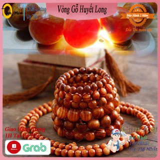 Vòng Gỗ Huyết Long Thấu Quang - Trừ Tà, Giảm tai ương - Bảo hành 1 năm.