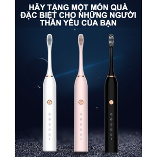 Bàn chải đánh răng điện chính hãng original sonic x3 – tặng 04 đầu bàn chải