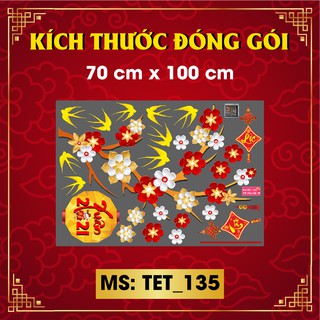 DECAL TRANG TRÍ TẾT 2021 COMBO SỐ 74