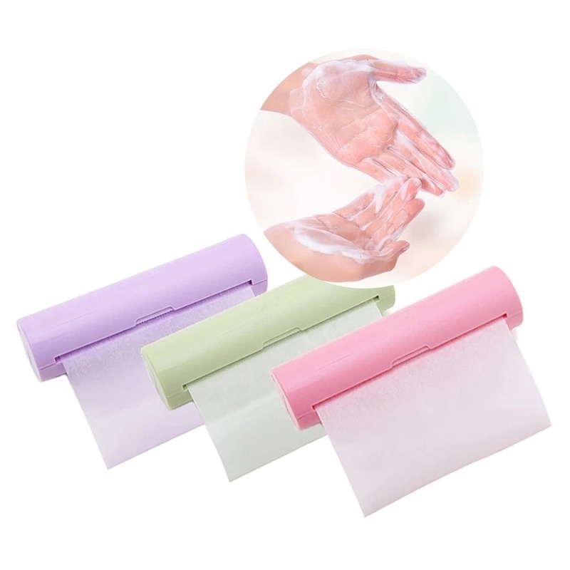 Cuộn Giấy Xà Phòng Dùng 1 Lần Màu Sắc Ngẫu Nhiên Tiện Dụng