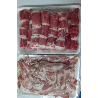 Combo  500g Ba chỉ bò mỹ và khay sụn non 500g