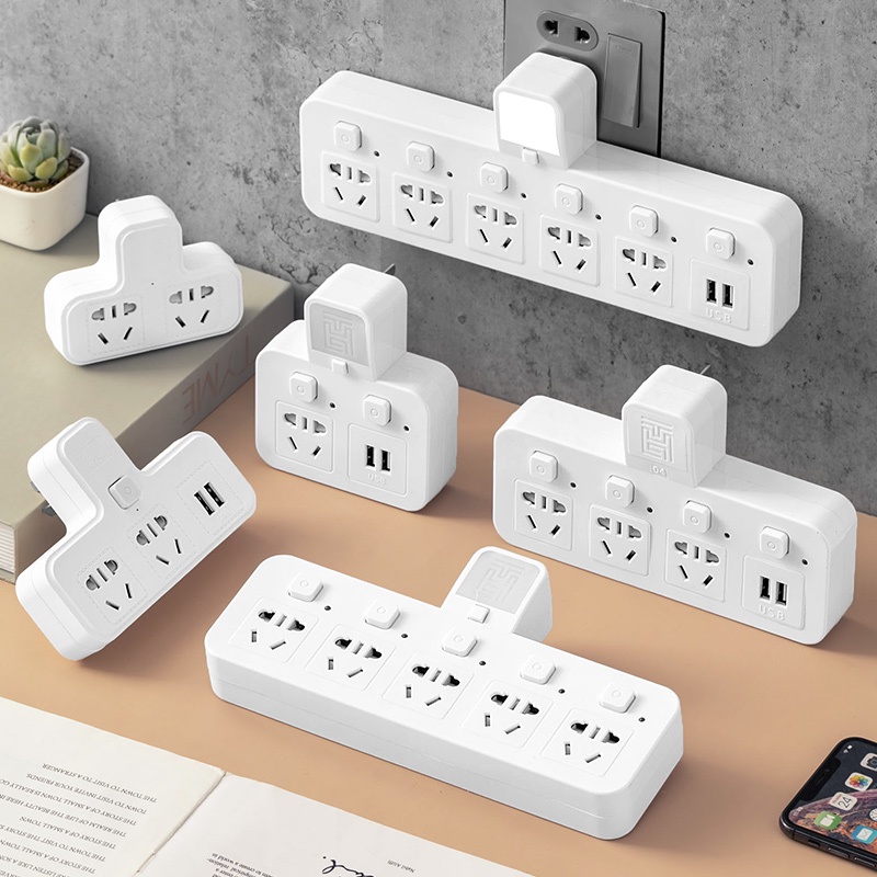 Ổ Cắm Điện Chuyển Đổi Không Dây Một Cổng Sang Cổng usb Đa Năng Cho Học Sinh