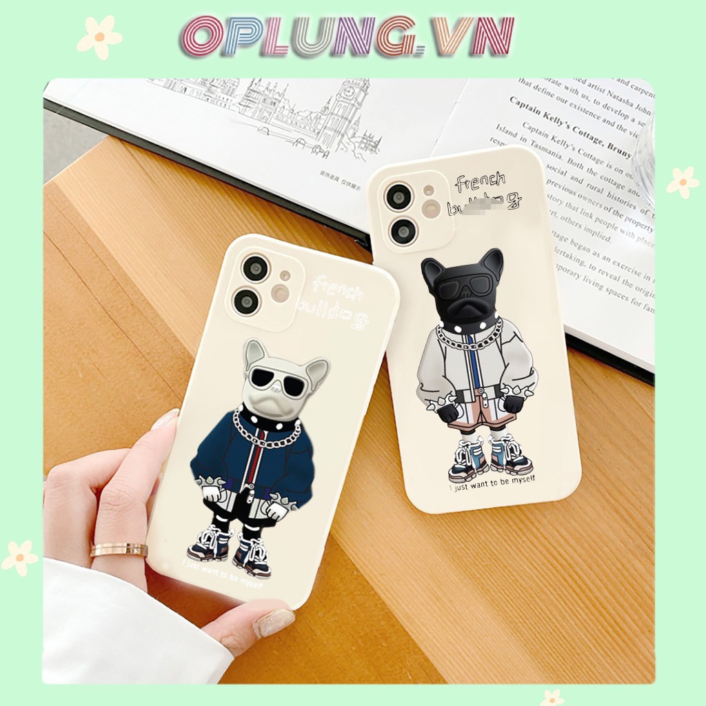 Ốp lưng iphone Bull Ngầu cạnh vuông BVC dành cho iphone 11 7plus 8plus x xsmax 11pro max 12pro 12promax 13promax e105