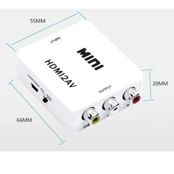 Hộp Chuyển Đổi Mini Hdmi2Av / Hdmi Sang Av Rca / Mini Hdmi2Av | BigBuy360 - bigbuy360.vn