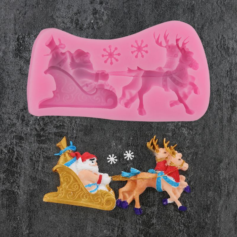 Khuôn silicon 4D Ông già Noel