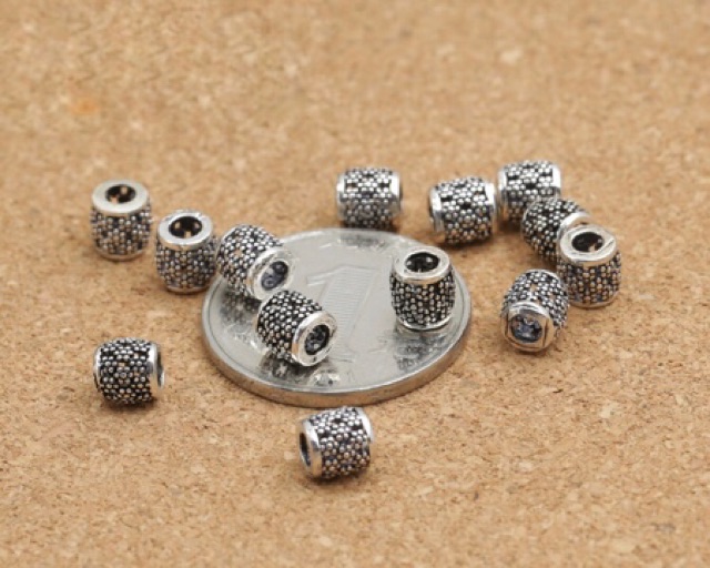 Charm bạc họa tiết hoa - MH272