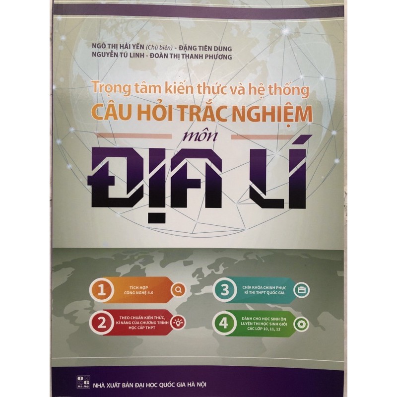 Sách - Trọng tâm kiến thức và hệ thống Câu hỏi trắc nghiệm môn Địa lí