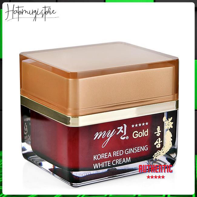 Kem Sâm [Trắng da 100%_Hàng Auth] Kem Sâm Hàn Quốc My Gold Korea Red Ginseng White Cream 50ml