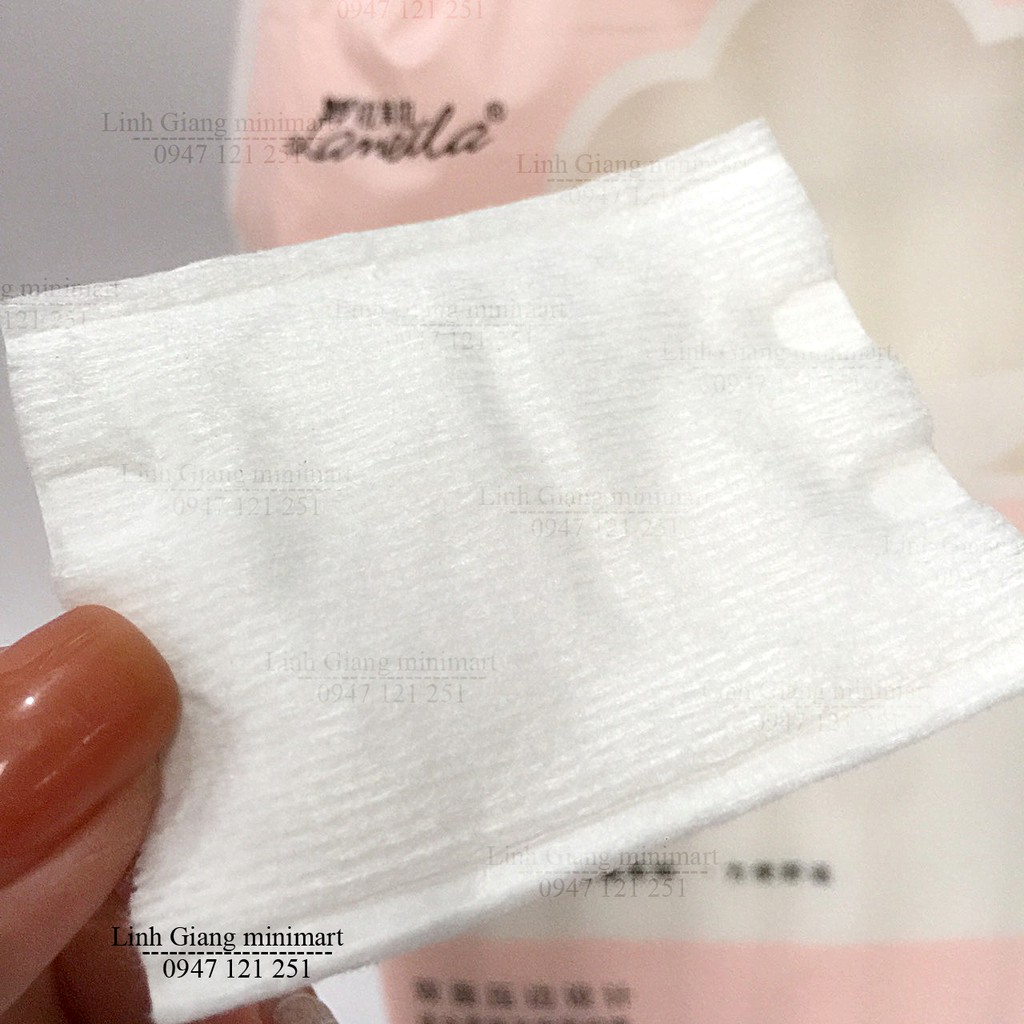 222 miếng bông tẩy trang Lameila bông thấm nước hoa hồng