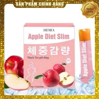 Thạch táo giảm cân Hemia[GIÁ SỈ CHÍNH HÃNG 100%]hiệu quả sau 1 lt sd