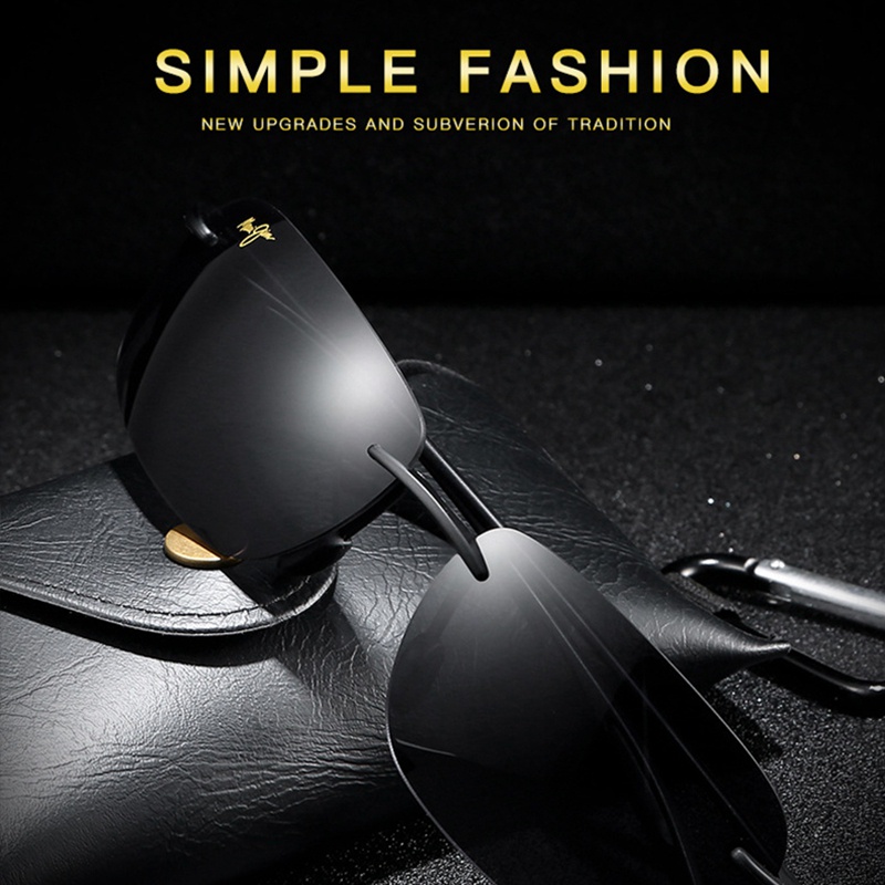 Kính mát thể thao không viền thời trang dành cho nam