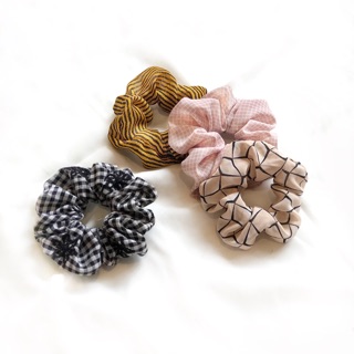 Scrunchies Hoạ Tiết Kẻ Đặc Biệt