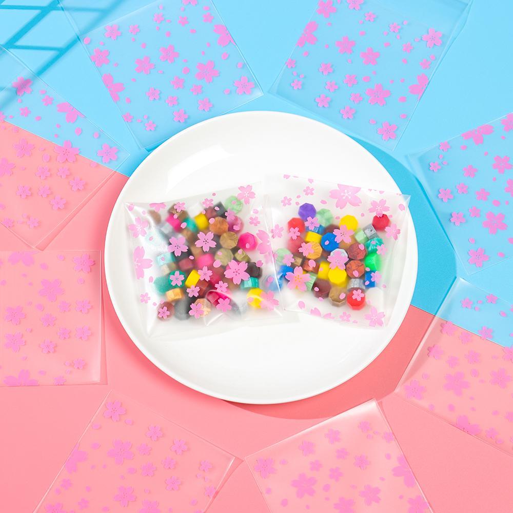 CHOOKEY 100 Túi Nhựa Đựng Quà Giáng Sinh Tự Dính