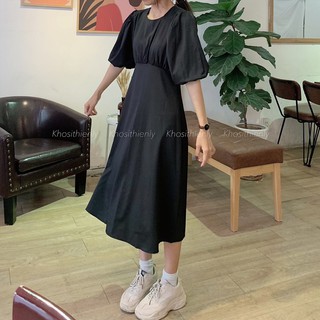 VÁY SUÔNG RÃ NGỰC TAY BỒNG BASIC