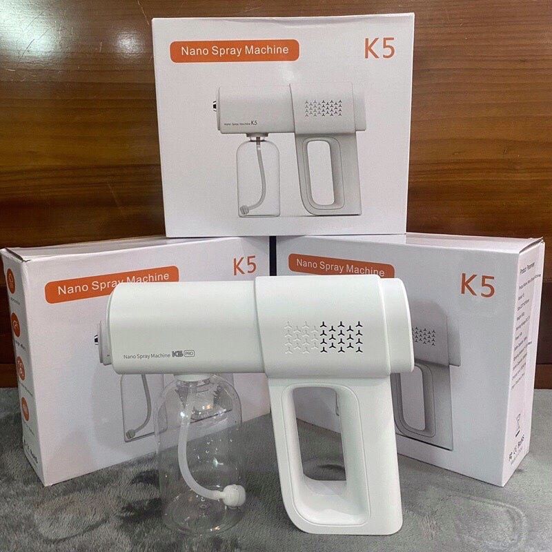 SÚNG XỊT KHỬ KHUẨN NANO K6x 8 LED - Súng bắn cồn tích điện