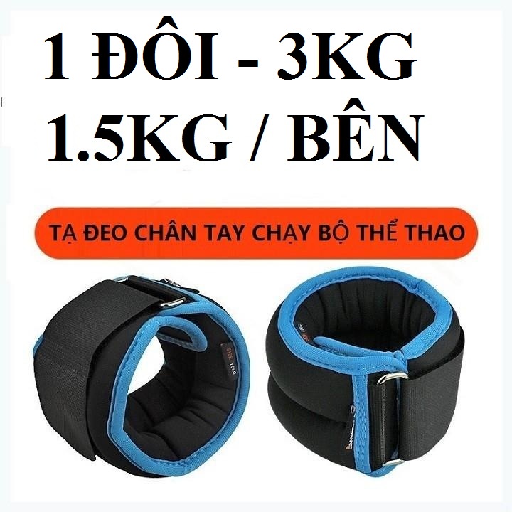 TẠ CHÂN TAY THỂ HÌNH, THỂ THAO, TẬP GYM CÙNG CHẠY BỘ DÀY DẶN CHẮC CHẮN (1 ĐÔI 3KG))