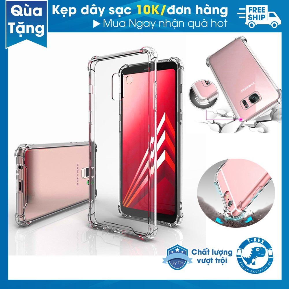 Ốp Lưng Samsung Full Dòng Viền Chống Sốc, Nhựa Dẻo Silicon Trong Suốt T-Rex ( NOTE- S 8/9/10/20 E-U-Plus)