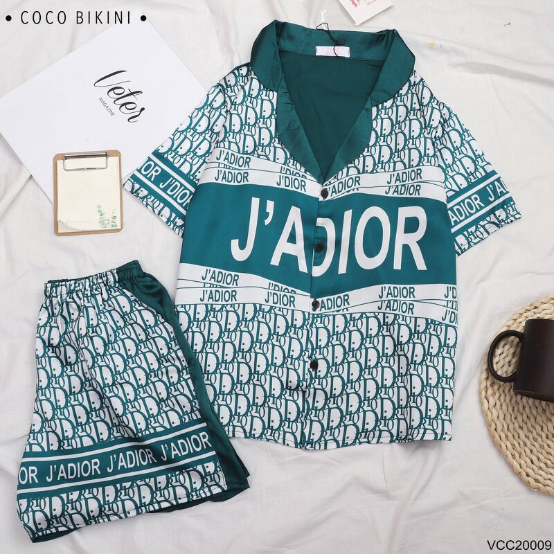 𝑪𝑶𝑪𝑶 𝑩𝑰𝑲𝑰𝑵𝑰 Bộ Đồ Ngủ - Đồ Mặc Nhà Lụa Satin ( VCC20009 ) | BigBuy360 - bigbuy360.vn