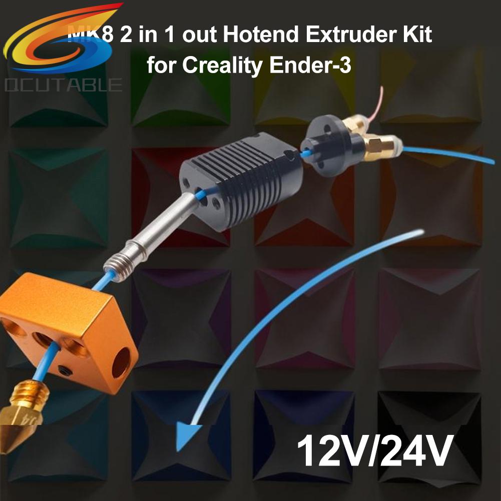 Bộ Đầu Đùn Mk8 2 Trong 1 Cho Máy in 3D Creality Ender-3/CR-10