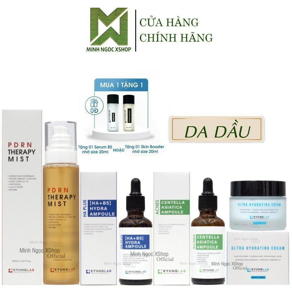 Bộ sản phẩm serum, xịt khoáng, kem dưỡng KyungLab kiềm dầu giảm mụn trắng da 50/150ml