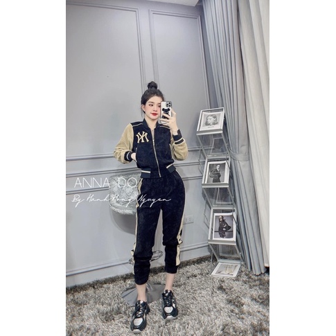 Bộ Nỉ Bomber phối bo hot