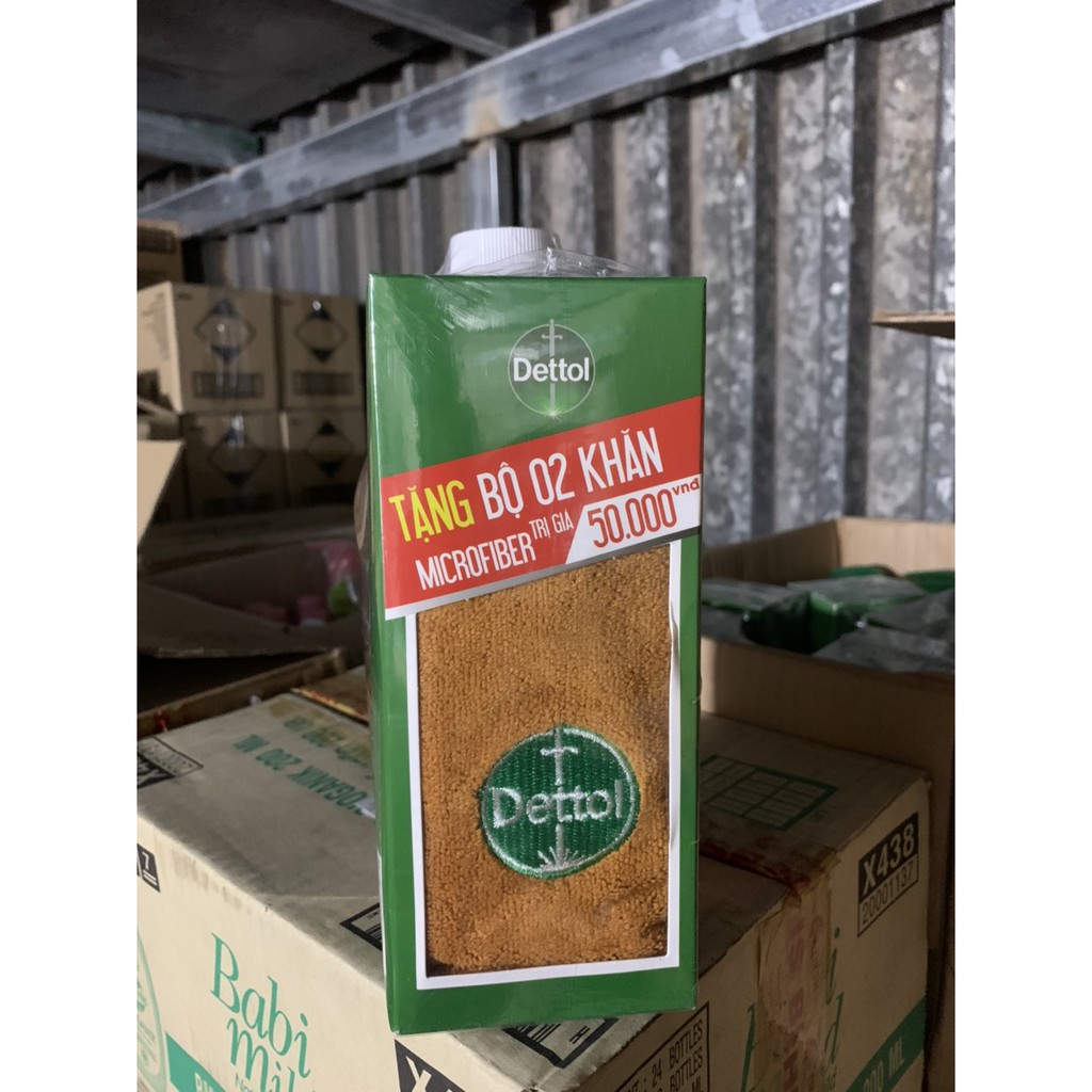 DUNG DỊCH SÁT KHUẨN DETTOL - tặng bộ 2 khăn mặt trị giá 50k - hàng hót mua nhanh không hết tặng khăn